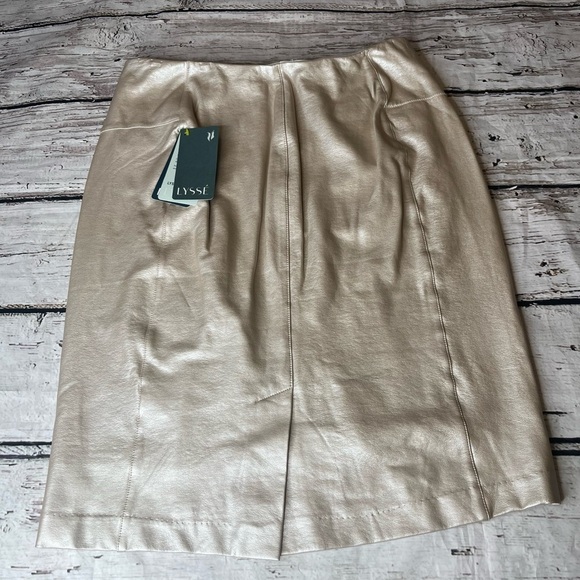 NWT Lysse Faux Leather Pencil Skirt Size L - Picture 9 of 9